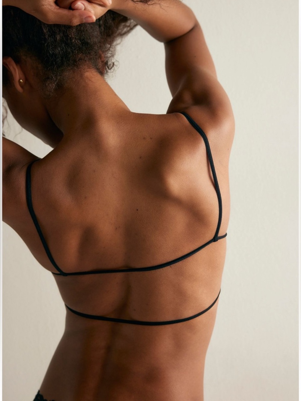 NWOT FP Intimately by Free People Simply There Bralette in Black Sz M/L CURRENT!